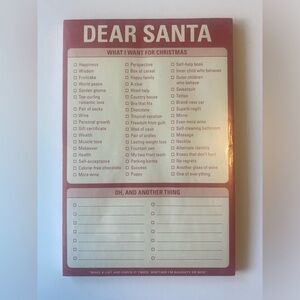 ⭐️Pier 1 Imports dear santa christmas knock knock joke checklist stationary